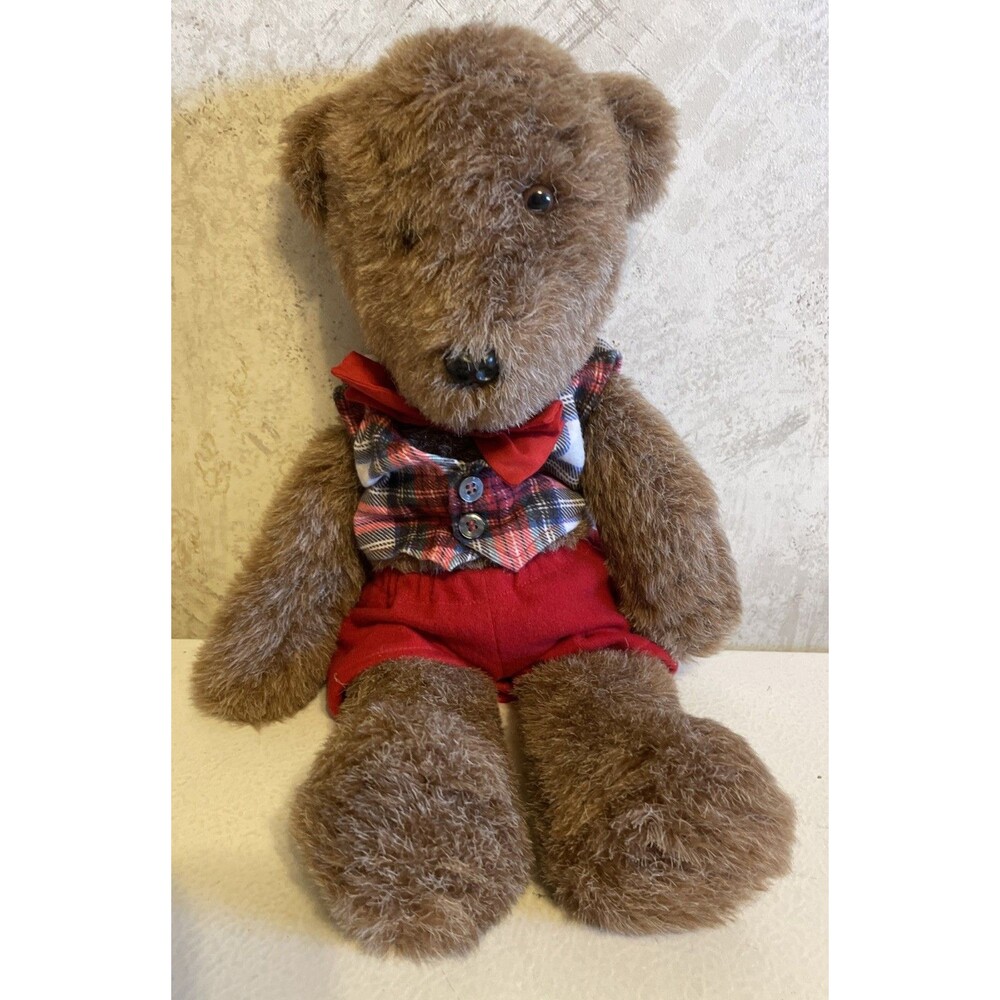 Teddy Bear 17” Heavy Beans Plush Handmade Style Naomi Fohner RARE!